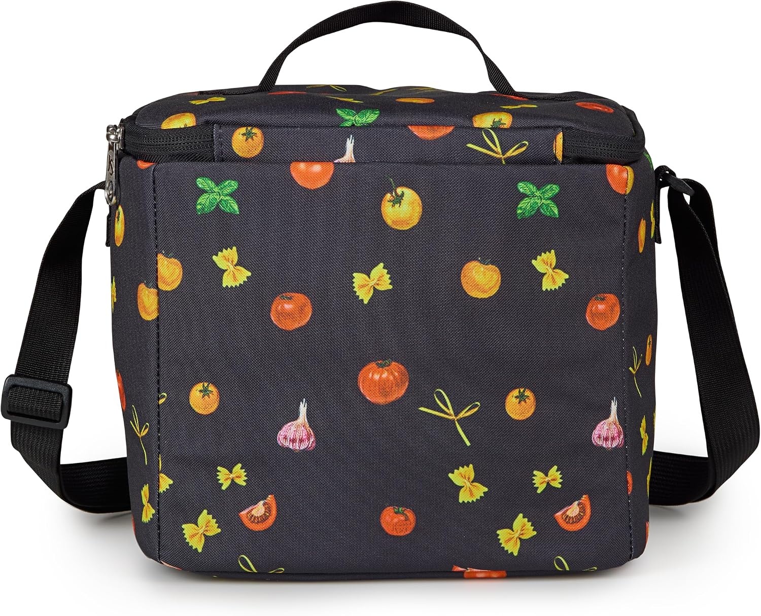 image:imageJanSport Super Snack Insulated Lunch Bag with BPAFree Liner Zipper Top Opening and Adjustable Shoulder Strap Emerald PoolPasta Party