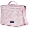JanSport Super Snack – Insulated Lunch Bag with BPA-Free Liner, Zipper Top Opening, and Adjustable Shoulder Strap, Pastel Lilac(Flutter By Pink Ice/White/Pink Ice)