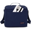 JanSport Super Snack – Insulated Lunch Bag with BPA-Free Liner, Zipper Top Opening, and Adjustable Shoulder Strap, Pastel Lilac(Navy)