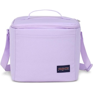 JanSport Super Snack – Insulated Lunch Bag with BPA-Free Liner, Zipper Top Opening, and Adjustable Shoulder Strap, Pastel Lilac(Pastel Lilac)