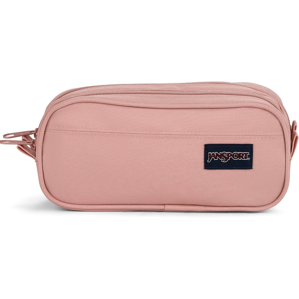 image:imageJanSport Large Accessory Pouch Secure Storage Space for Pens Power Cords Pencil Case Ideal For Everyday Essentials 13LMisty Rose