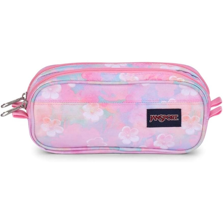 image:imageJanSport Large Accessory Pouch Secure Storage Space for Pens Power Cords Pencil Case Ideal For Everyday Essentials 13LNeon Daisy
