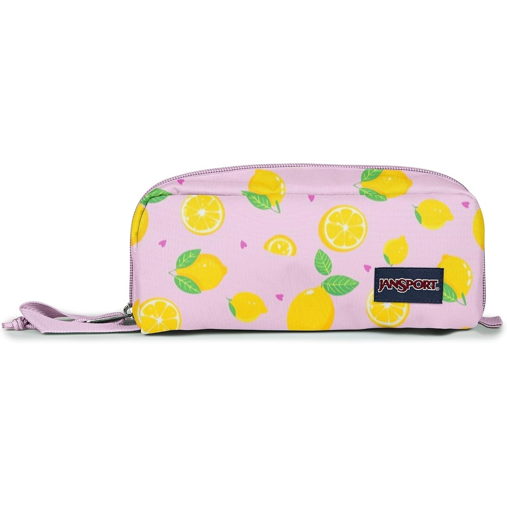 image:imageJanSport Perfect Pouch Accordion Opening Single Compartment with 3 Dividers Small Internal PocketLemonade Stand Pink