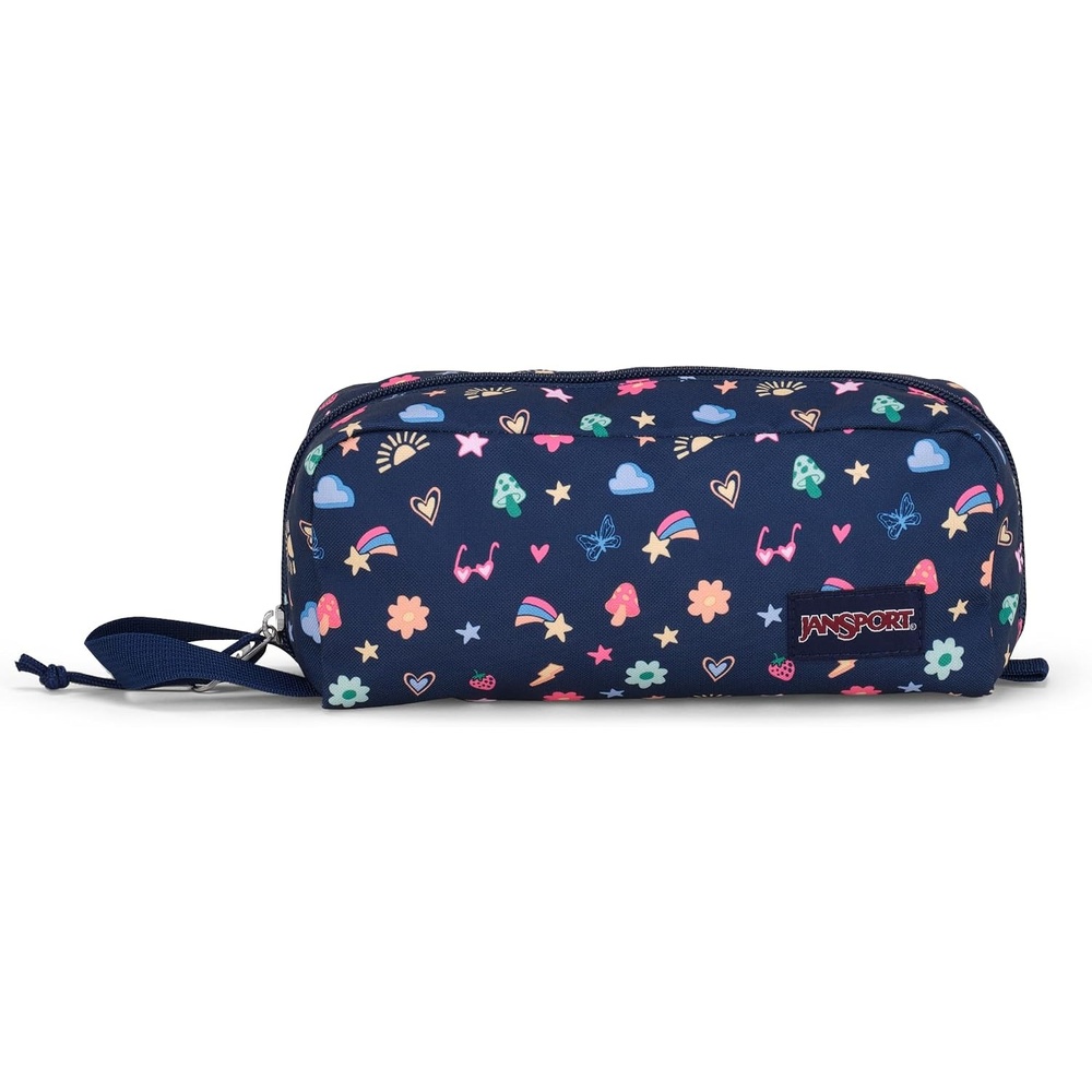 image:imageJanSport Perfect Pouch Accordion Opening Single Compartment with 3 Dividers Small Internal PocketSlice Of Fun