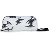 JanSport Perfect Pouch – Accordion Opening, Single Compartment with 3 Dividers, Small Internal Pocket(Cyber Silver White)
