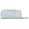 JanSport Perfect Pouch – Accordion Opening, Single Compartment with 3 Dividers, Small Internal Pocket(Faded Floral Fresh Mint)