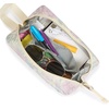 JanSport Perfect Pouch – Accordion Opening, Single Compartment with 3 Dividers, Small Internal Pocket(Faded Tapestry)
