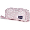 JanSport Perfect Pouch – Accordion Opening, Single Compartment with 3 Dividers, Small Internal Pocket(Flutter By Pink Ice)