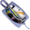 JanSport Perfect Pouch – Accordion Opening, Single Compartment with 3 Dividers, Small Internal Pocket(Lavender Ash)