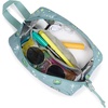 JanSport Perfect Pouch – Accordion Opening, Single Compartment with 3 Dividers, Small Internal Pocket(Leapin Lillies)