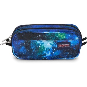 JanSport Large Accessory Pouch – Secure Storage Space for Pens, Power Cords, Pencil Case, Ideal For Everyday Essentials, 1.3L(Cyberspace Galaxy)