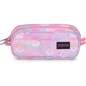 JanSport Large Accessory Pouch – Secure Storage Space for Pens, Power Cords, Pencil Case, Ideal For Everyday Essentials, 1.3L(Neon Daisy)