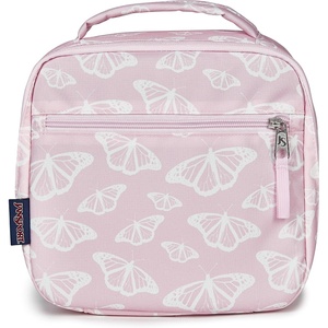 JanSport Lunch Break Insulated Cooler Bag – Leakproof Picnic Tote, Cyberspace Galaxy(Flutter By Pink Ice)