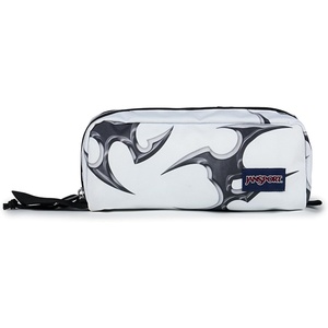 JanSport Perfect Pouch – Accordion Opening, Single Compartment with 3 Dividers, Small Internal Pocket(Cyber Silver White)
