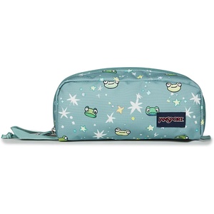 JanSport Perfect Pouch – Accordion Opening, Single Compartment with 3 Dividers, Small Internal Pocket(Leapin Lillies)