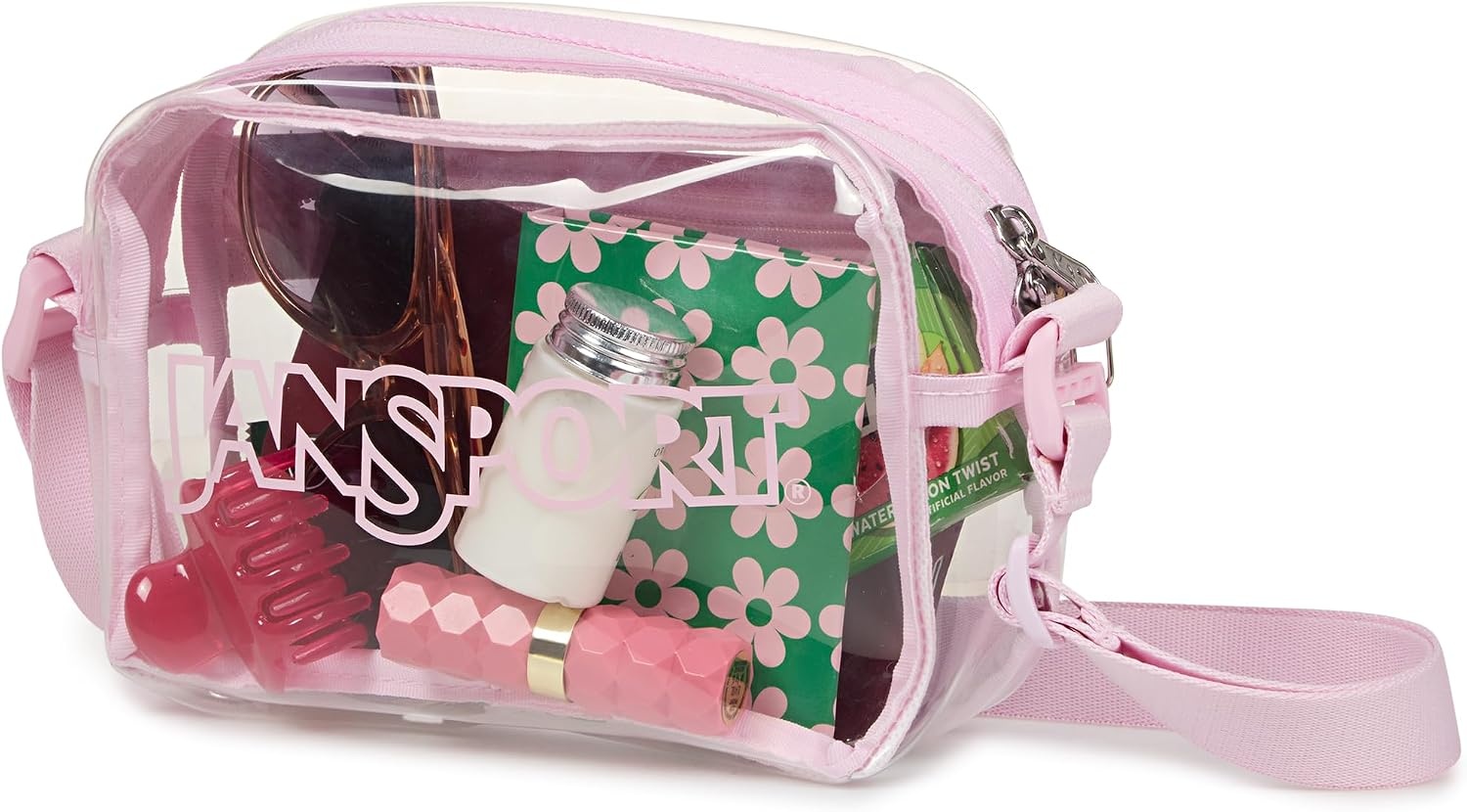 image:imageJanSport Clear CrossbodyPink Ice