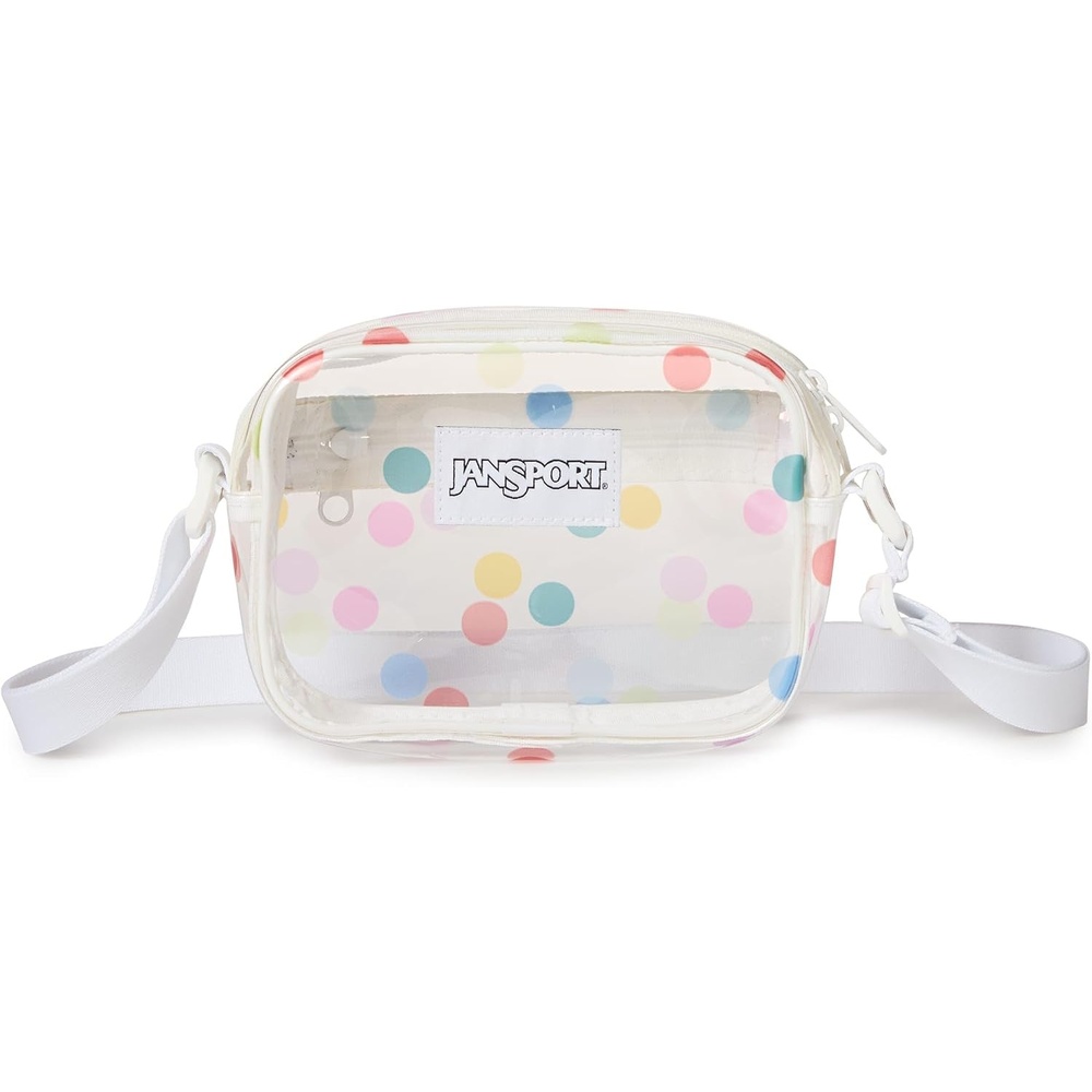 image:imageJanSport Clear CrossbodyClear Polka Dots