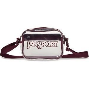 JanSport Clear Crossbody(Cherry Lacquer)