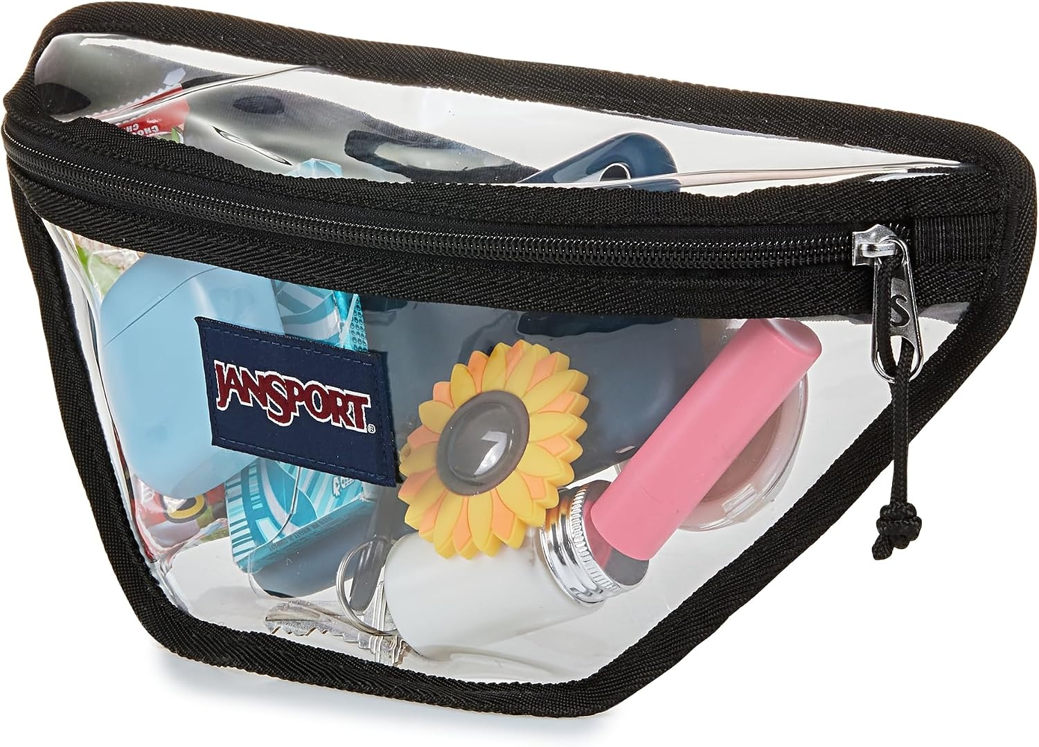 image:imageJanSport Clear Waistpack 1L Transparent Fanny Pack One Main Compartment Adjustable Hip Belt amp Crossbody Strap ClearClear Waistpack