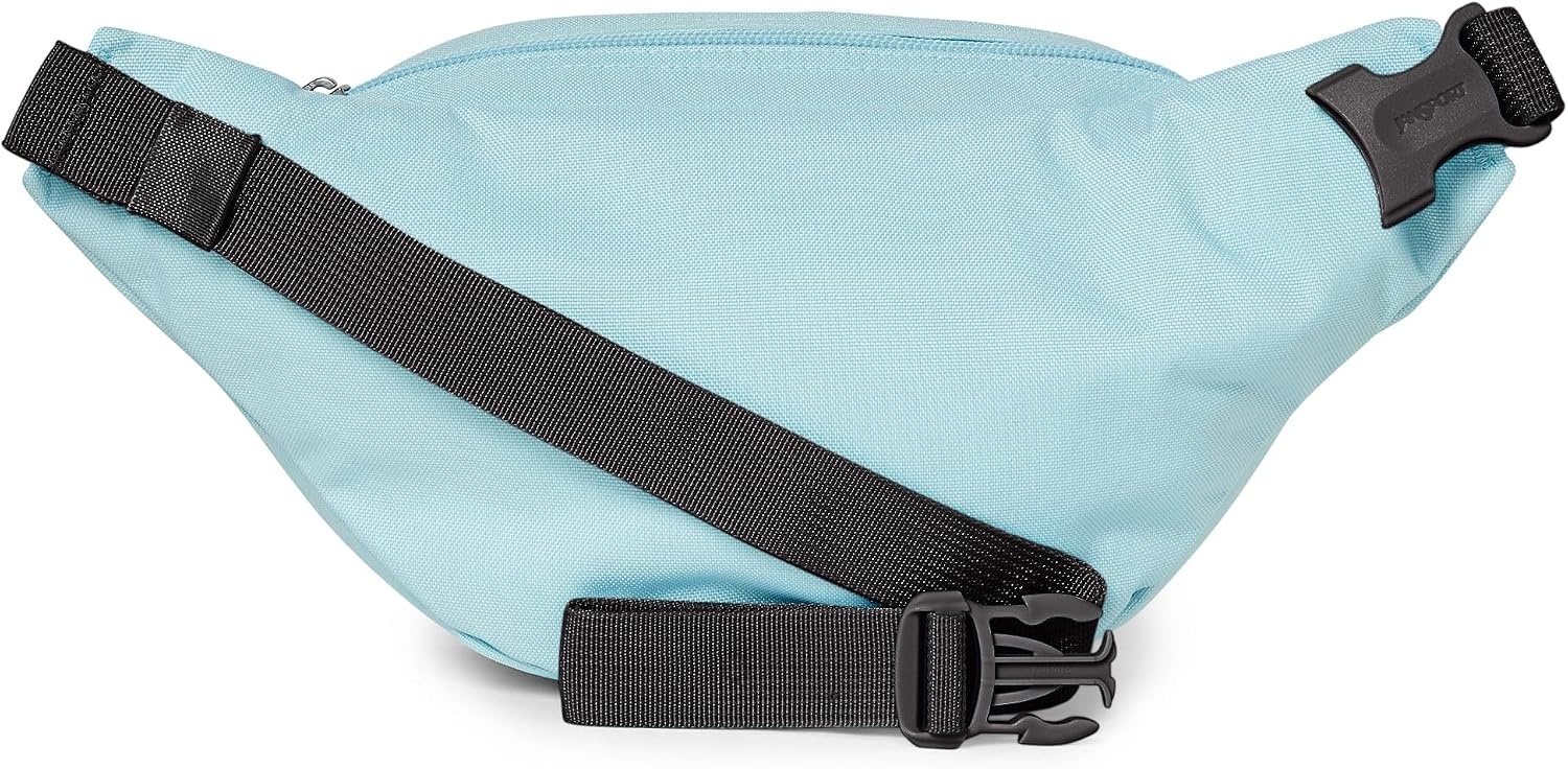 image:imageJanSport Fifth Avenue Fanny Pack Crossbody Bags for Women Men Stylish Durable Waist Bag with Adjustable Belt Main Zippered Pocket Quick Stash Pocket Travel Essentials Lavender AshSky High Blue