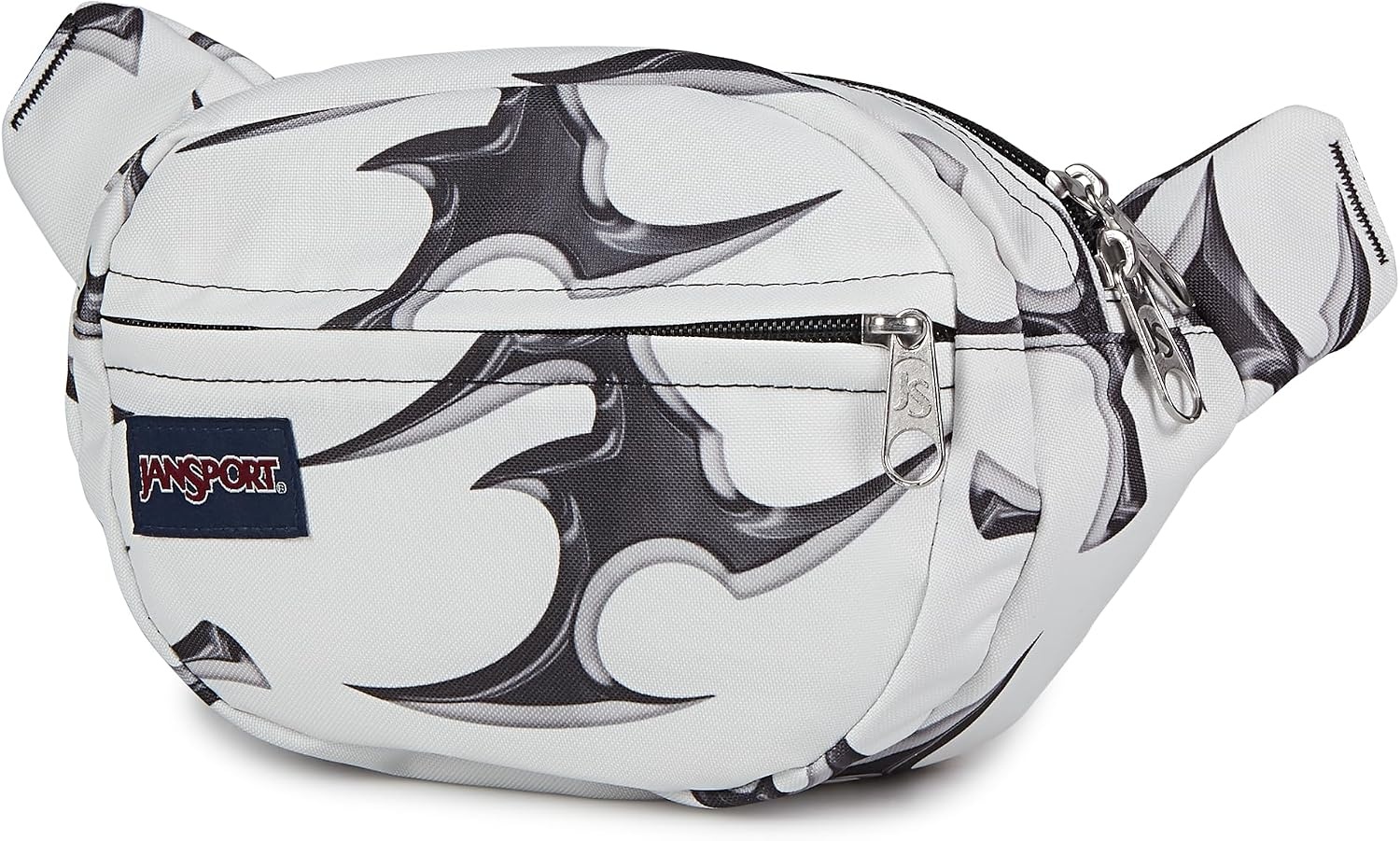 image:imageJanSport Fifth Avenue Fanny Pack Crossbody Bags for Women Men Stylish Durable Waist Bag with Adjustable Belt Main Zippered Pocket Quick Stash Pocket Travel Essentials Lavender AshCyber Silver White