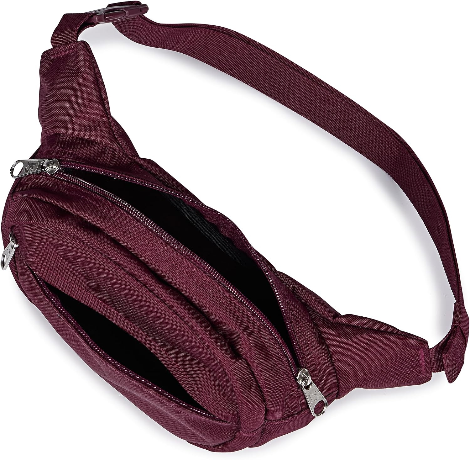 image:imageJanSport Fifth Avenue Fanny Pack Crossbody Bags for Women Men Stylish Durable Waist Bag with Adjustable Belt Main Zippered Pocket Quick Stash Pocket Travel Essentials Lavender AshCherry Lacquer