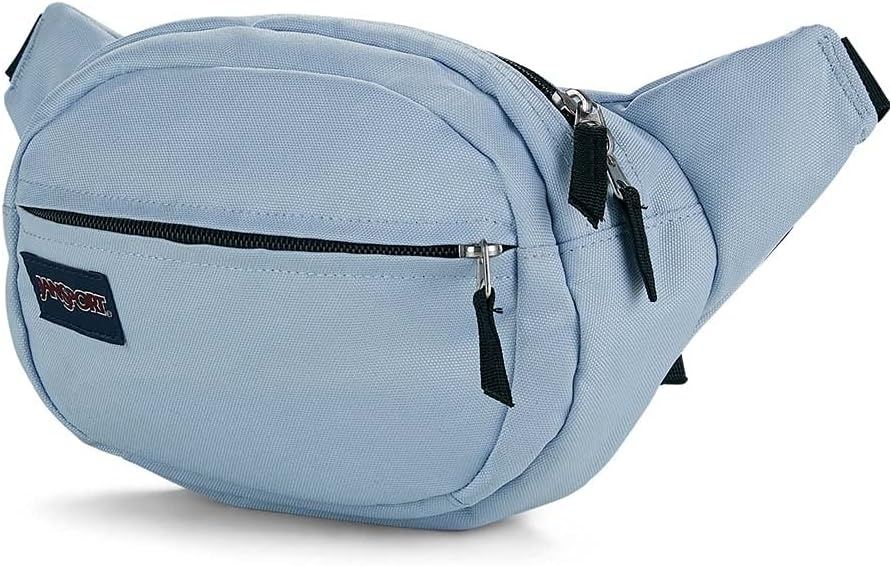 image:imageJanSport Fifth Avenue Fanny Pack Crossbody Bags for Women Men Stylish Durable Waist Bag with Adjustable Belt Main Zippered Pocket Quick Stash Pocket Travel Essentials Lavender AshBuckshot Camo