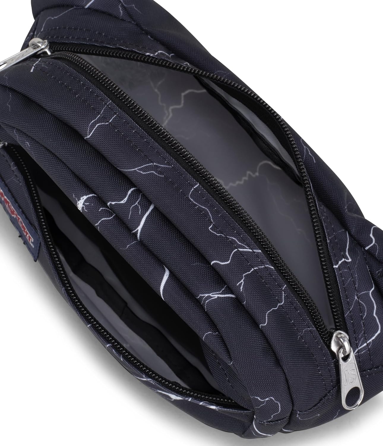 image:imageJanSport Fifth Avenue Fanny Pack Crossbody Bags for Women Men Stylish Durable Waist Bag with Adjustable Belt Main Zippered Pocket Quick Stash Pocket Travel Essentials Lavender AshElectric Bolts