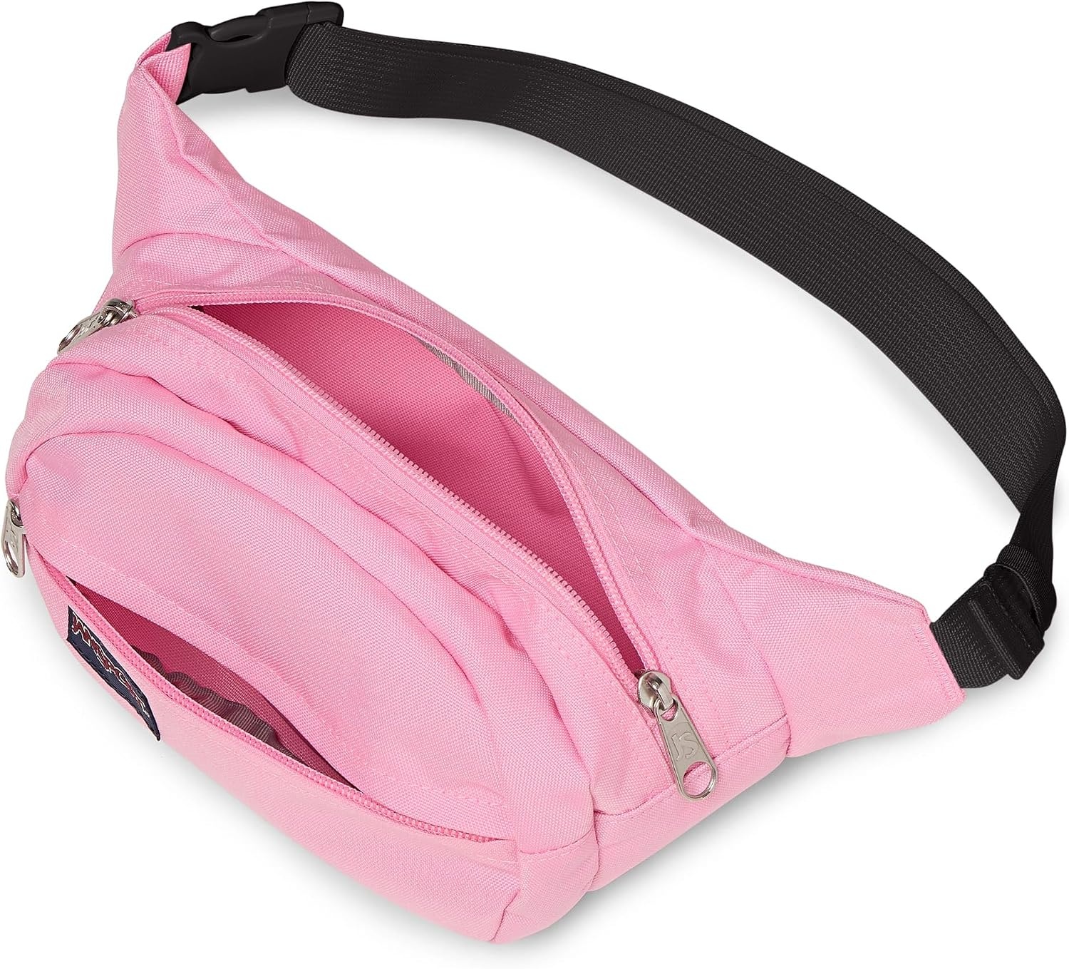 image:imageJanSport Fifth Avenue Fanny Pack Crossbody Bags for Women Men Stylish Durable Waist Bag with Adjustable Belt Main Zippered Pocket Quick Stash Pocket Travel Essentials Lavender AshBubble Gum