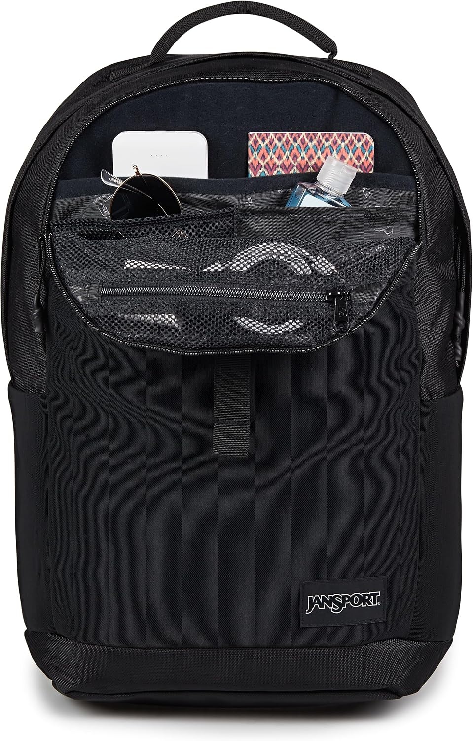 image:imageJanSport Journey Pack Backpack Large Main Compartment Dual Water Bottle Pockets 15inch Padded Laptop Compartment with Tricot Lined Sleeve BlackBlack
