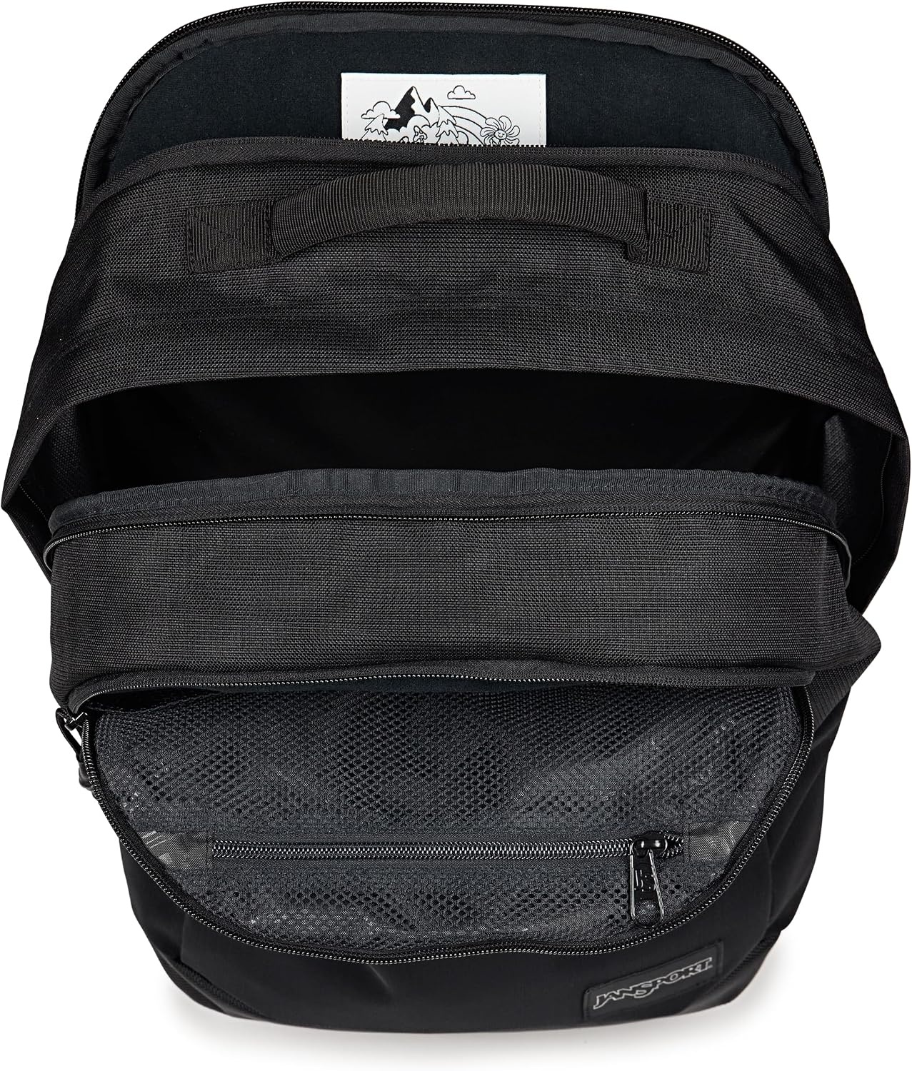 image:imageJanSport Journey Pack Backpack Large Main Compartment Dual Water Bottle Pockets 15inch Padded Laptop Compartment with Tricot Lined Sleeve BlackBlack