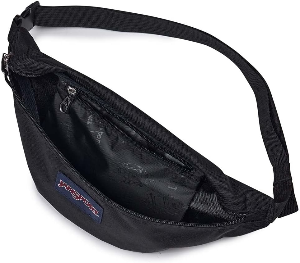 image:imageJanSport Swing Waistpack Fanny Pack Stylish Durable Waist Bag with Adjustable Belt Main Zippered Pocket Travel Essentials BlackBlack