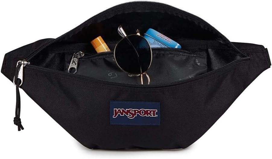 image:imageJanSport Swing Waistpack Fanny Pack Stylish Durable Waist Bag with Adjustable Belt Main Zippered Pocket Travel Essentials BlackBlack