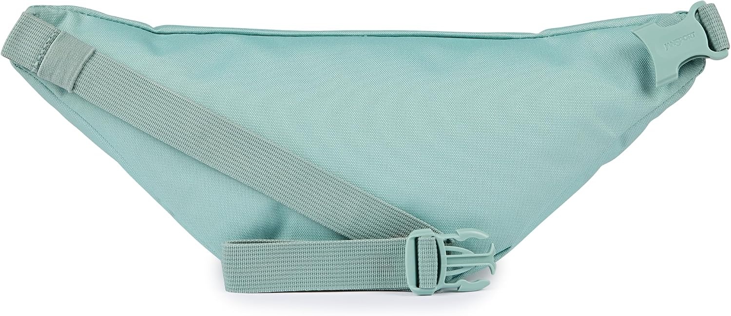 image:imageJanSport Swing Waistpack Fanny Pack Stylish Durable Waist Bag with Adjustable Belt Main Zippered Pocket Travel Essentials BlackFaded Sage