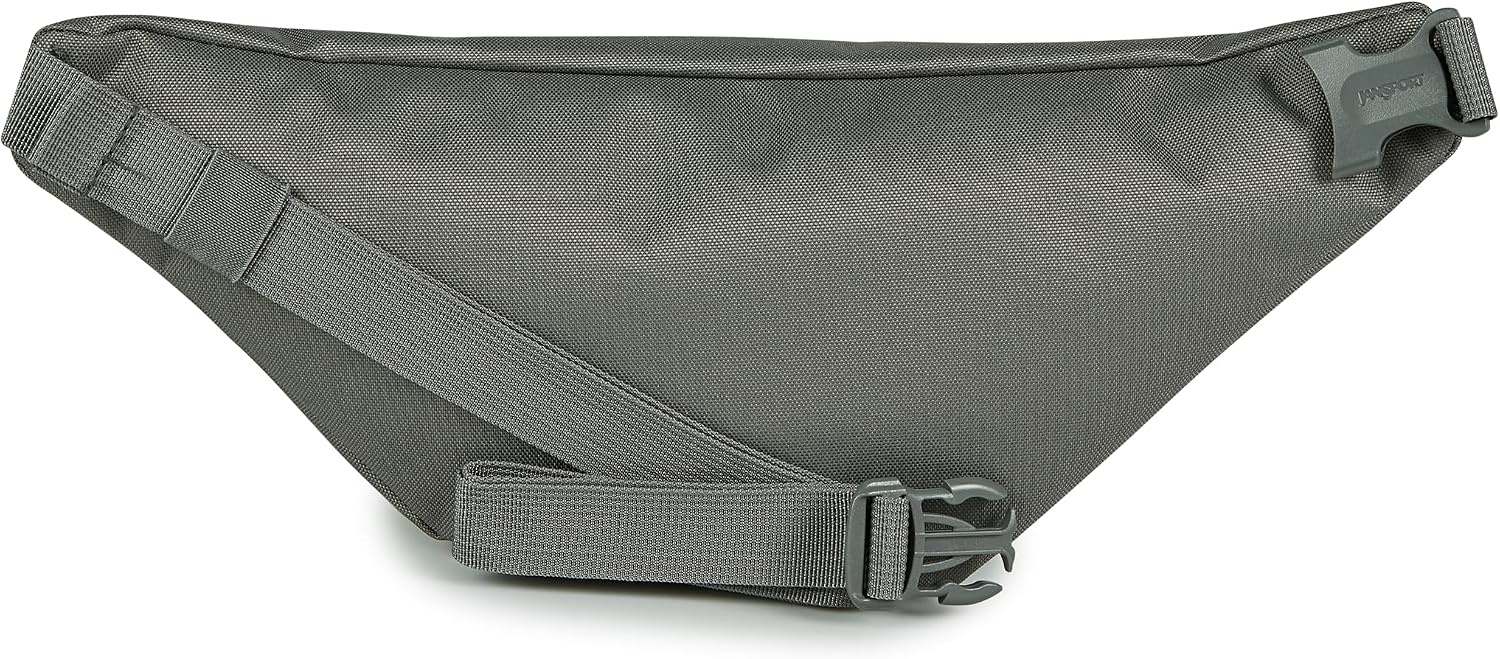 image:imageJanSport Swing Waistpack Fanny Pack Stylish Durable Waist Bag with Adjustable Belt Main Zippered Pocket Travel Essentials BlackGraphite Grey
