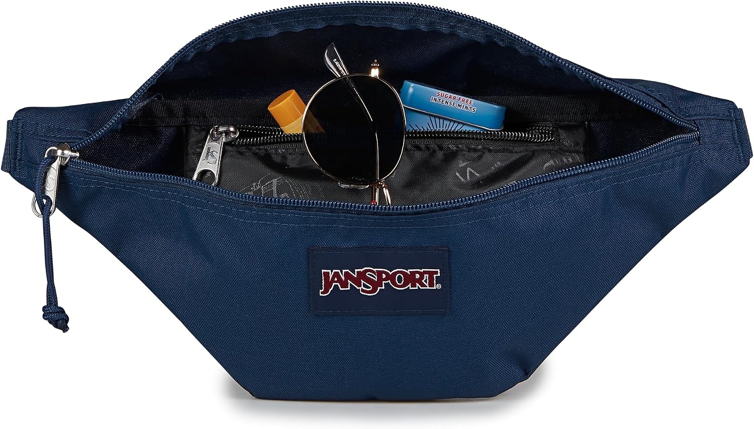 image:imageJanSport Swing Waistpack Fanny Pack Stylish Durable Waist Bag with Adjustable Belt Main Zippered Pocket Travel Essentials BlackNavy