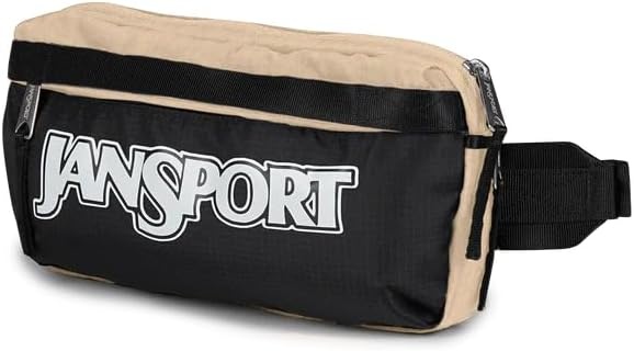 image:imageJanSport Washington Waistpack Fanny Pack Stylish Durable Waist Bag with Adjustable Belt Main Zippered Pocket Quick Stash PocketTravel EssentialsTravertine