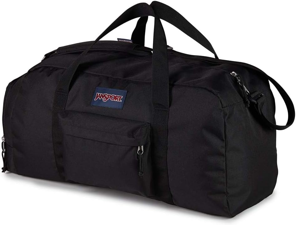 image:imageJanSport Weekender Large Duffel Travel or Gym Bag Durable Weekender with Front Utility Pocket amp Side Grab Handles Cargo GreenBlack