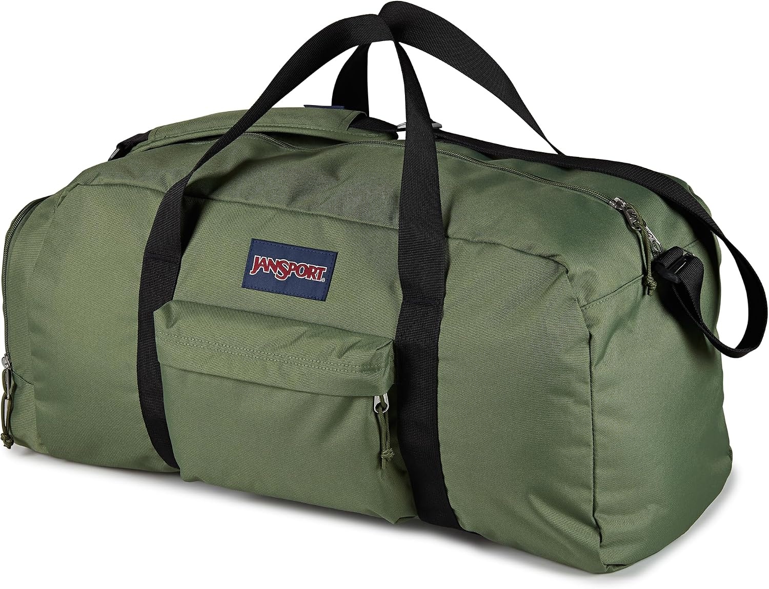 image:imageJanSport Weekender Large Duffel Travel or Gym Bag Durable Weekender with Front Utility Pocket amp Side Grab Handles Cargo GreenCargo Green