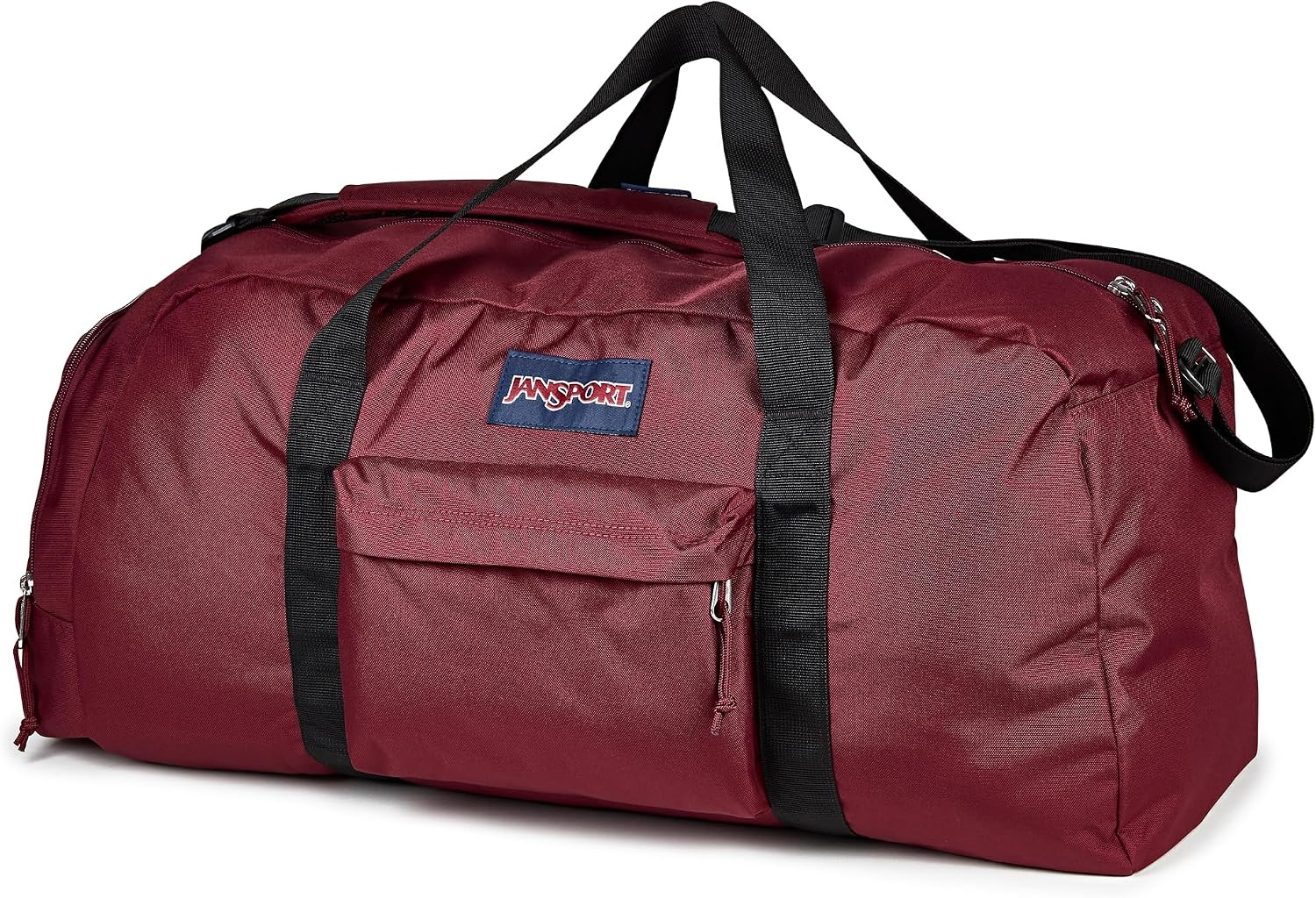image:imageJanSport Weekender Large Duffel Travel or Gym Bag Durable Weekender with Front Utility Pocket amp Side Grab Handles Cargo GreenCherry Lacquer