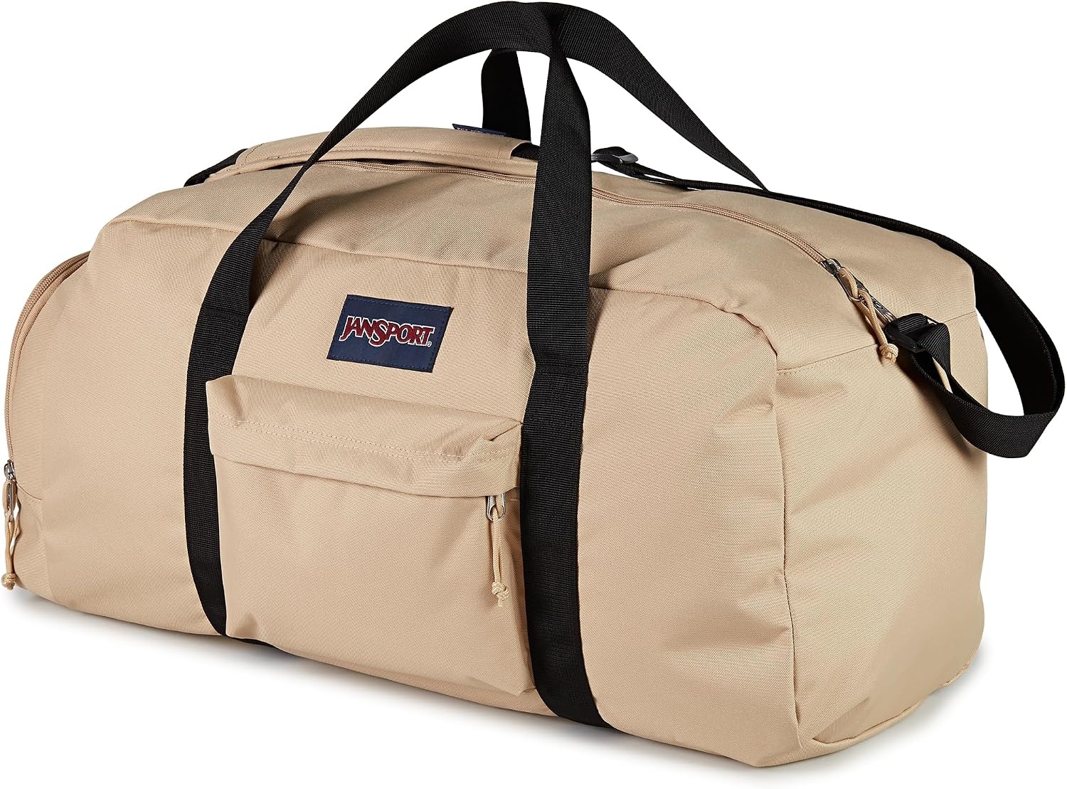 image:imageJanSport Weekender Large Duffel Travel or Gym Bag Durable Weekender with Front Utility Pocket amp Side Grab Handles Cargo GreenTravertine