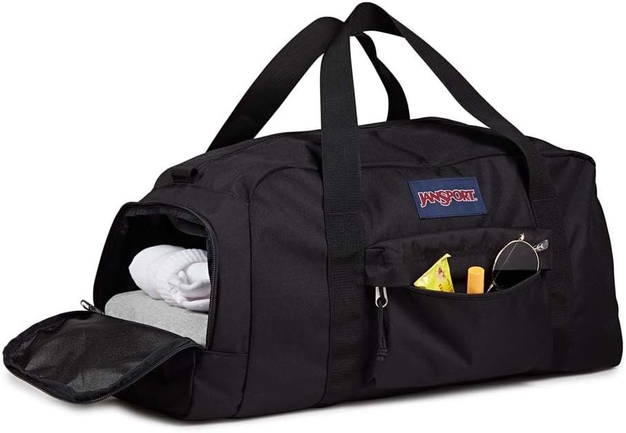 image:imageJanSport Weekender Medium Duffel Travel or Gym Bag Durable Weekender with Front Utility Pocket amp Side Grab Handles Cargo GreenBlack