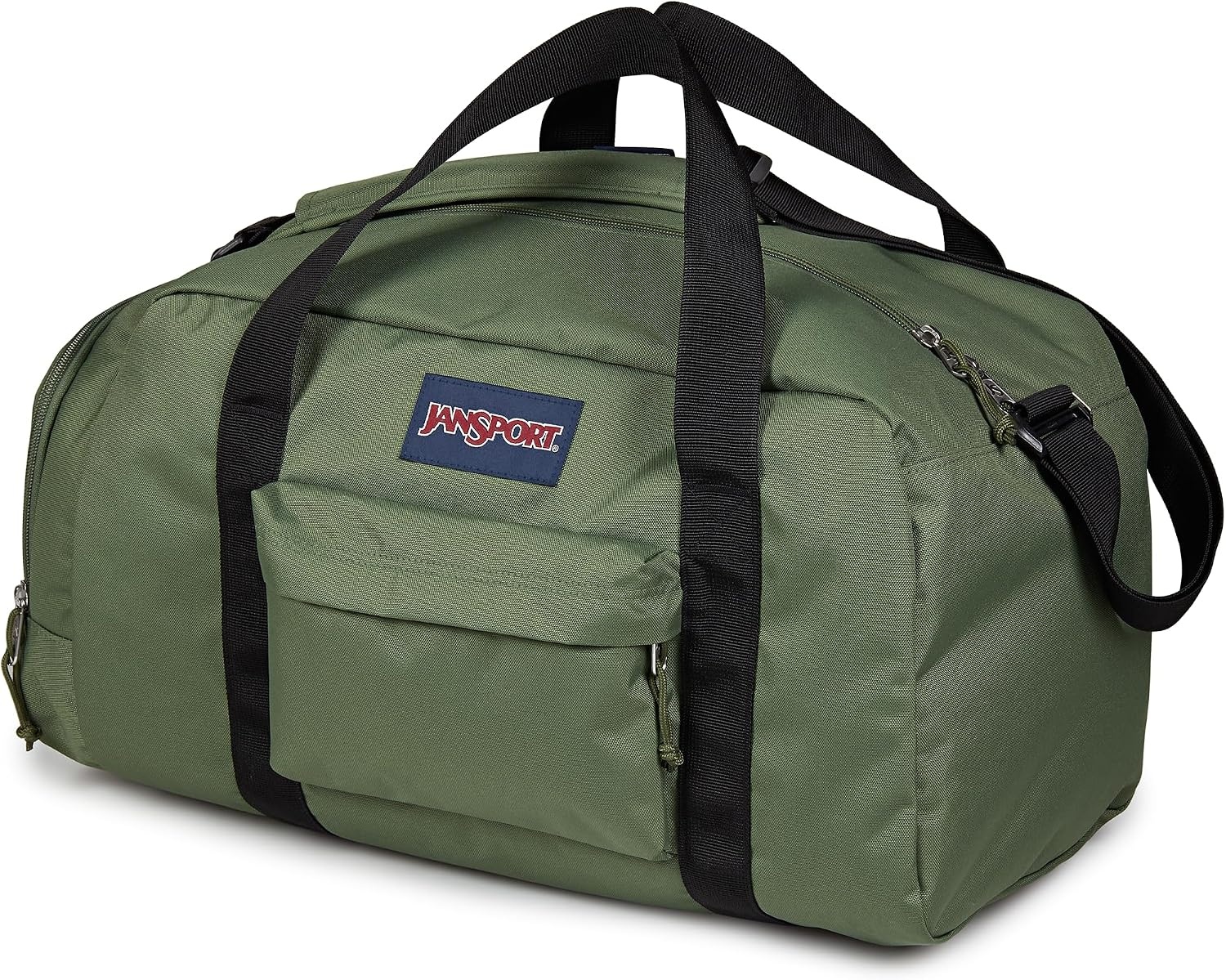 image:imageJanSport Weekender Medium Duffel Travel or Gym Bag Durable Weekender with Front Utility Pocket amp Side Grab Handles Cargo GreenCargo Green