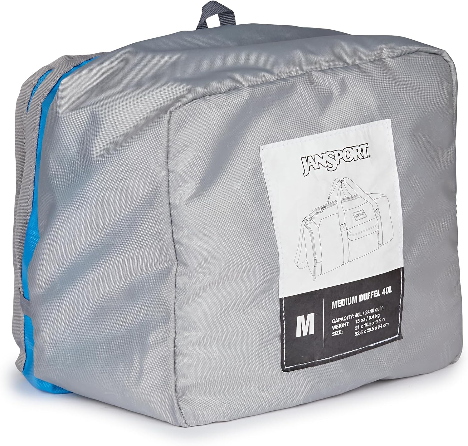 image:imageJanSport Weekender Medium Duffel Travel or Gym Bag Durable Weekender with Front Utility Pocket amp Side Grab Handles Cargo GreenElectric Azul