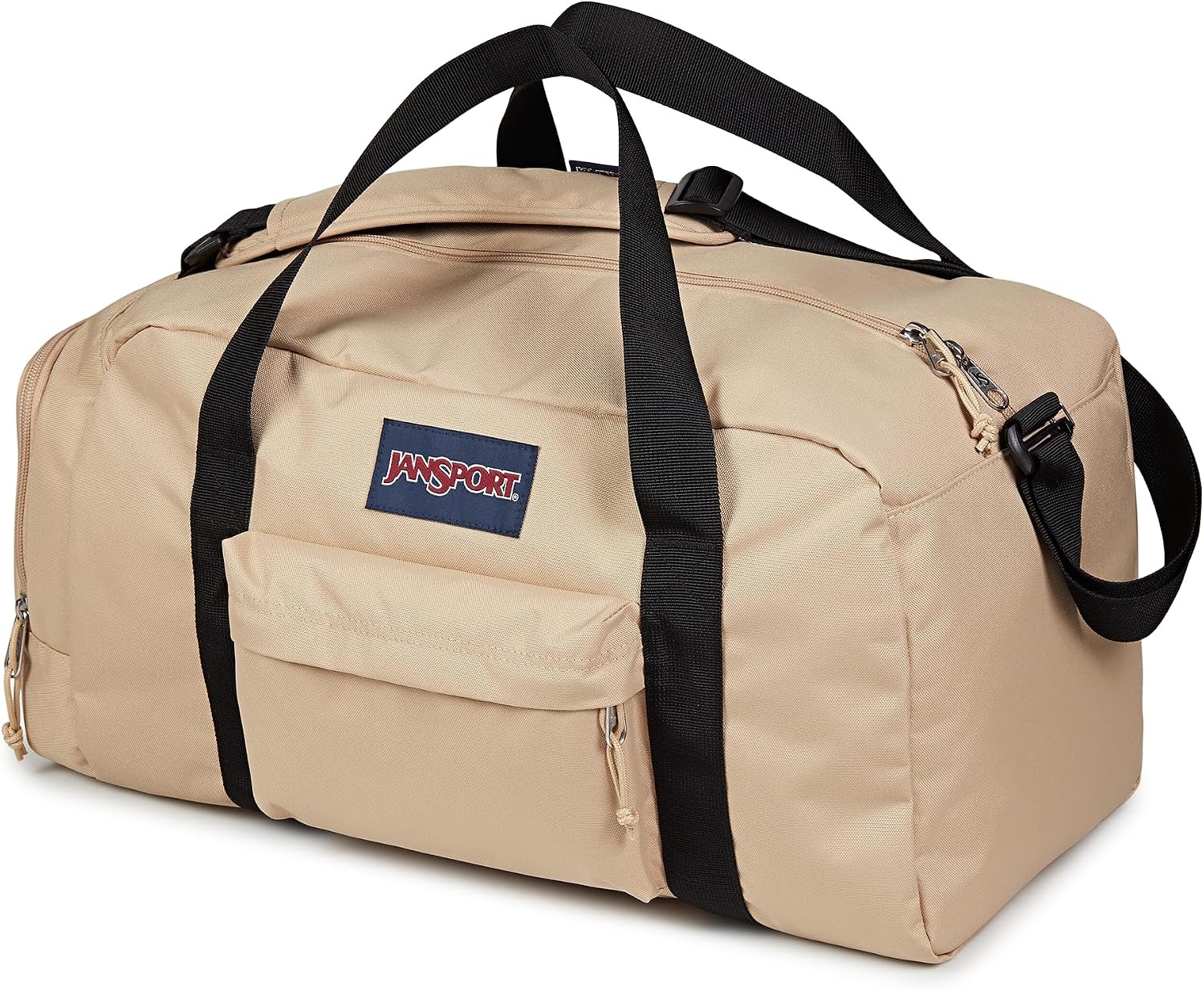 image:imageJanSport Weekender Medium Duffel Travel or Gym Bag Durable Weekender with Front Utility Pocket amp Side Grab Handles Cargo GreenTravertine