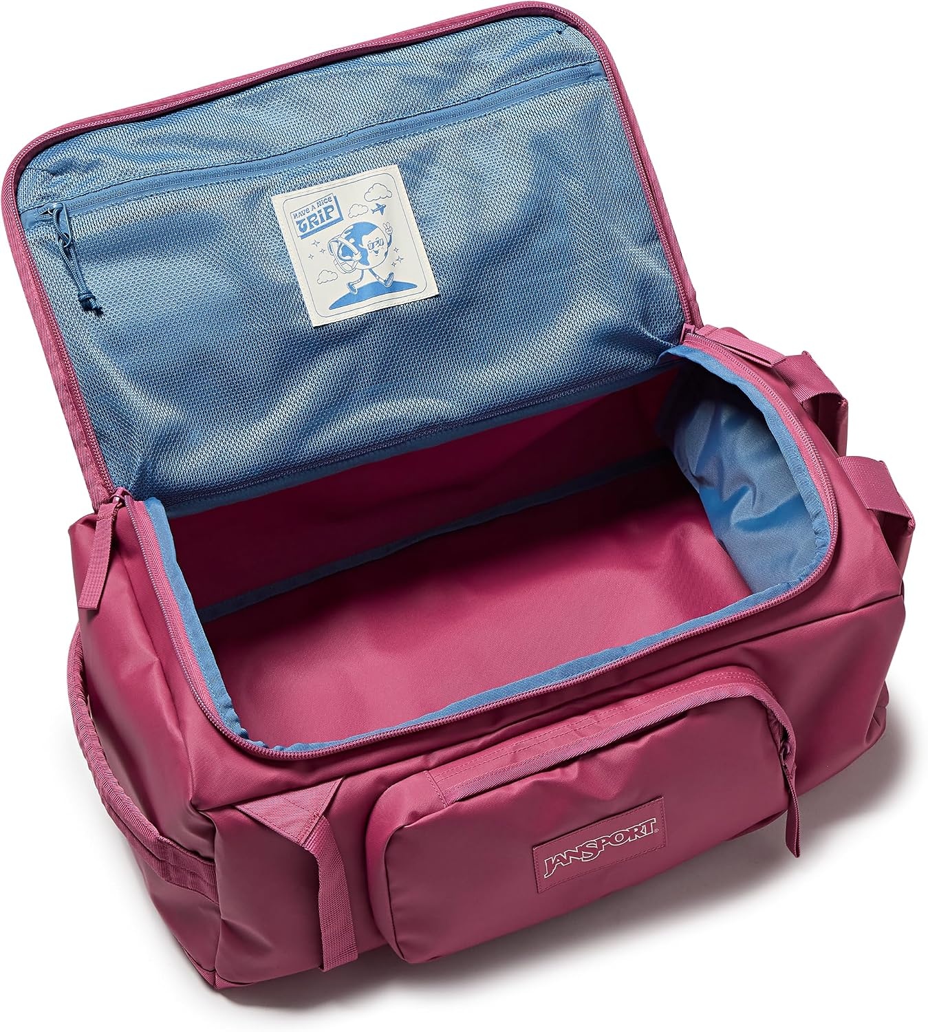 image:imageJansport Good Latitude 40L Convertible Duffel Backpack Water Resistant 16 Inch Laptop Sleeve Luggage Trolley Weekender Travel Bag Mauve HazeMauve Haze