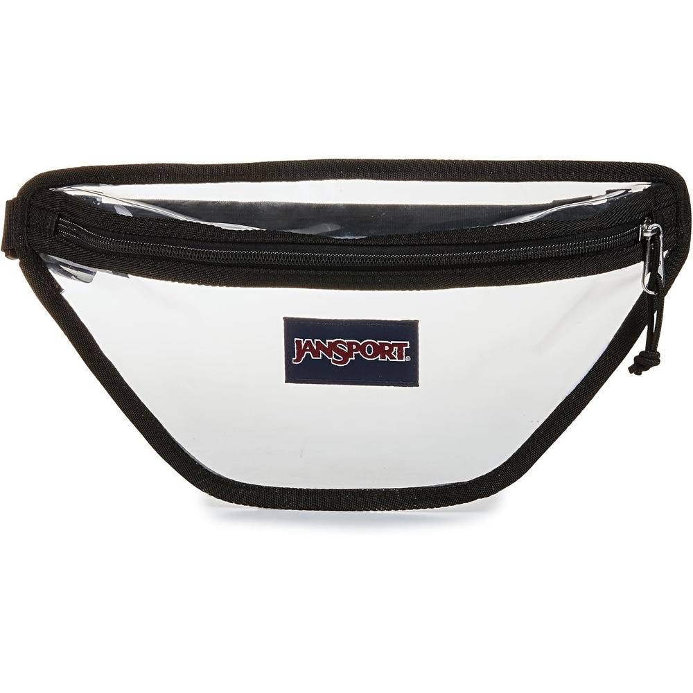 image:imageJanSport Clear Waistpack 1L Transparent Fanny Pack One Main Compartment Adjustable Hip Belt amp Crossbody Strap ClearClear Waistpack