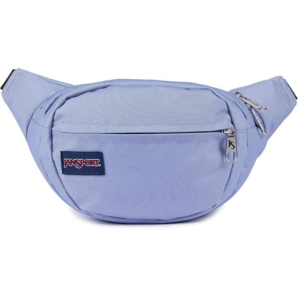 image:imageJanSport Fifth Avenue Fanny Pack Crossbody Bags for Women Men Stylish Durable Waist Bag with Adjustable Belt Main Zippered Pocket Quick Stash Pocket Travel Essentials Lavender AshLavender Ash