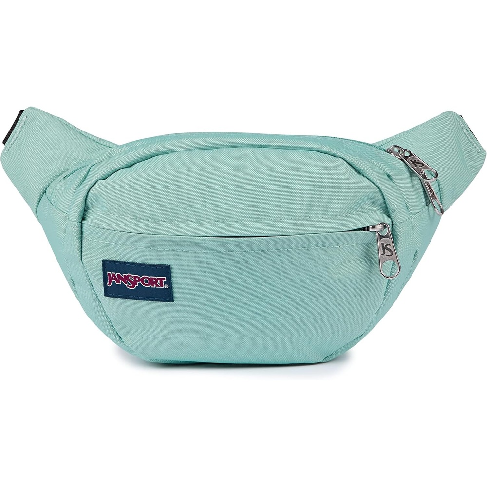 image:imageJanSport Fifth Avenue Fanny Pack Crossbody Bags for Women Men Stylish Durable Waist Bag with Adjustable Belt Main Zippered Pocket Quick Stash Pocket Travel Essentials Lavender AshFaded Sage