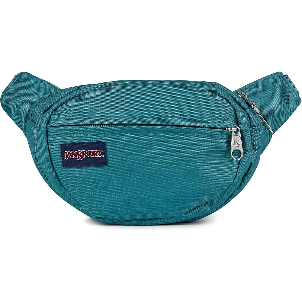 image:imageJanSport Fifth Avenue Fanny Pack Crossbody Bags for Women Men Stylish Durable Waist Bag with Adjustable Belt Main Zippered Pocket Quick Stash Pocket Travel Essentials Lavender AshEmerald Pool